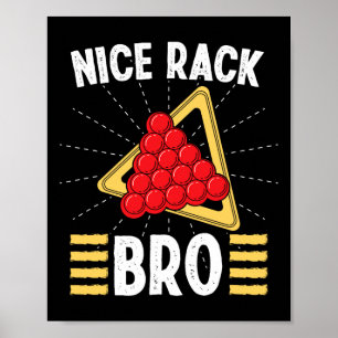 Poster Vêtements Snooker Pour Adulte Nice Rack Bro Pool B