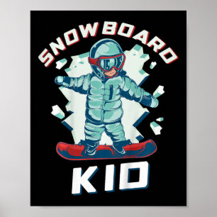 Poster Vêtements Snowboard Enfants Uni 2t Carton noir Sno