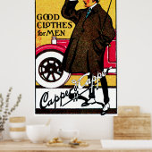 Poster Vêtements Vintages pour hommes 1920 (Cuisine)