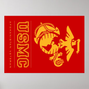 Poster Vétéran de l'USMC Afghanistan