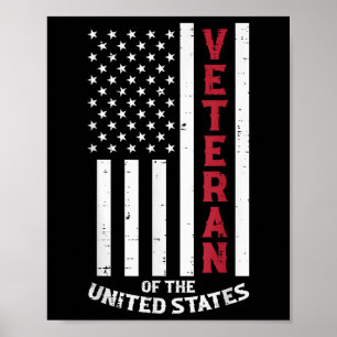 Poster Vétéran Des États-Unis Flag Memorial Day