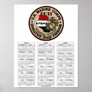 POSTER VÉTÉRAN D'USMC IRAK