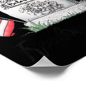 Poster Vétéran Femme Memorial Day Chat pour femmes mignon (Coin)