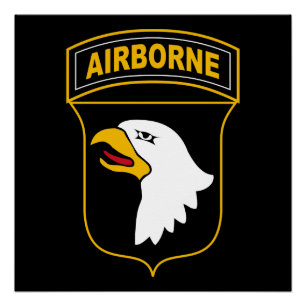Poster Vétéran militaire de la 101e division aéroportée