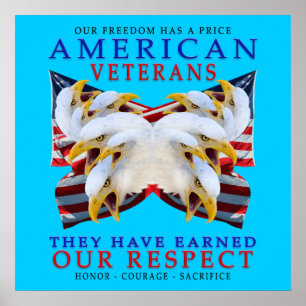Poster Vétérans américains