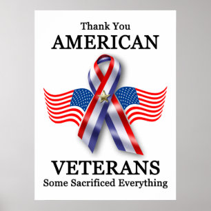 Poster Vétérans américains : Certains ont sacrifié tout !