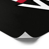 Poster Vétérans LGBT - Drapeau Américain (Coin)