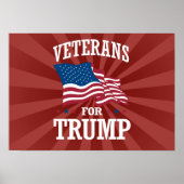 POSTER VÉTÉRANS POUR TRUMP (Devant)