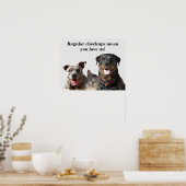 Poster Vétérinaire Aimer vos animaux de compagnie Checkup (Cuisine)