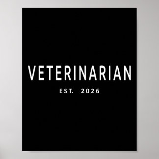 Poster Vétérinaire Établi en 2026 Docteur Vétérinaire Ani