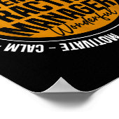 Poster Veterinary Practice Manager Funny Vet Tech Week  (Coin)