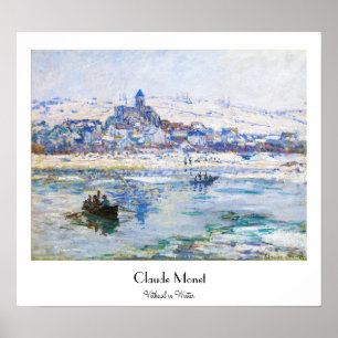 Poster Vetheuil en Claude Monet d'hiver
