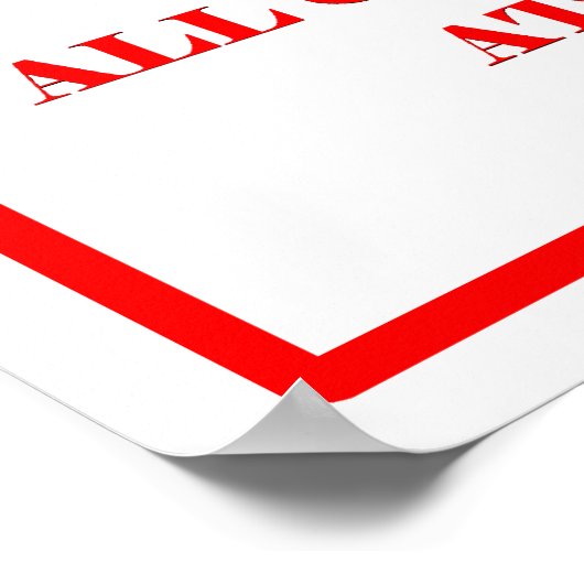 Poster Vette Parking Only (Coin)