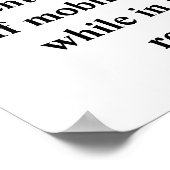 Poster Veuillez désactiver les téléphones portables (Coin)