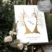 Poster Veuillez laisser votre panneau de l'arbre de l'inv