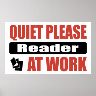 Poster Veuillez Lire Au Travail