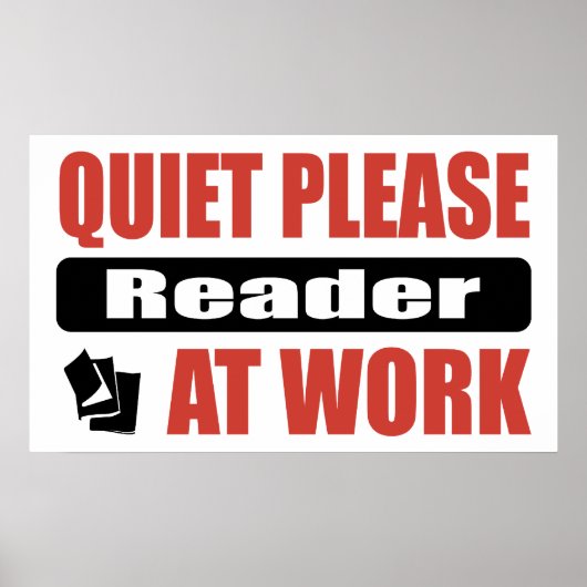 Poster Veuillez Lire Au Travail (Devant)