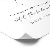 Poster Veuillez patienter jusqu'à ce que le Mariage Cake  (Coin)