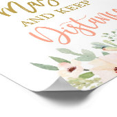 Poster Veuillez porter un masque succulent signe (Coin)