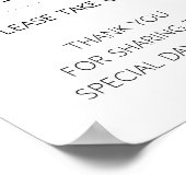 Poster Veuillez Prendre Un Panneau De Cérémonie Du Progra (Coin)