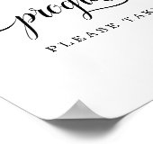 Poster Veuillez prendre un programme de la cérémonie (Coin)