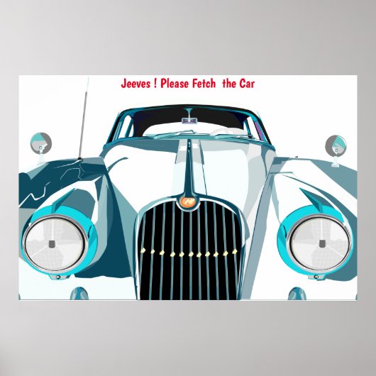 Poster Veuillez Récupérer L'Affiche De La Voiture (Devant)