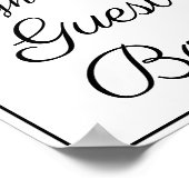 Poster Veuillez signer notre panneau de réservation (Coin)