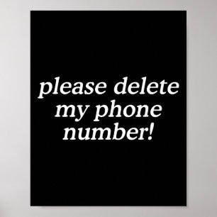 Poster Veuillez Supprimer Mon Numéro De Téléphone Devis D