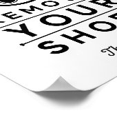 Poster Veuillez Supprimer Vos Chaussures (Coin)