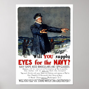 Poster Veux-tu fournir des yeux pour la Marine ? Première