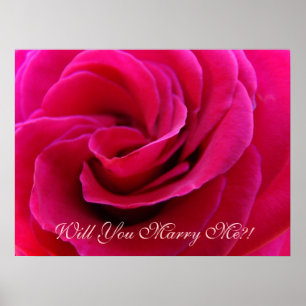 Poster Veux-Tu Me Marier ? ! Mariage d'impression d'art R