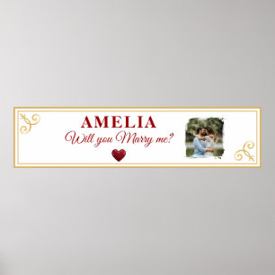Poster Veux-tu m'épouser Photo de proposition de mariage 