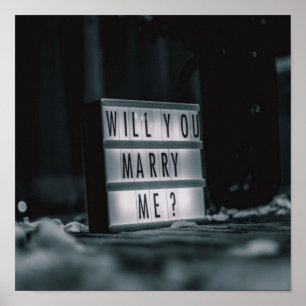 Poster Veux-Tu M'Épouser ? Proposition de mariage romanti