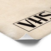 Poster VHS Cassette 80s (Coin)