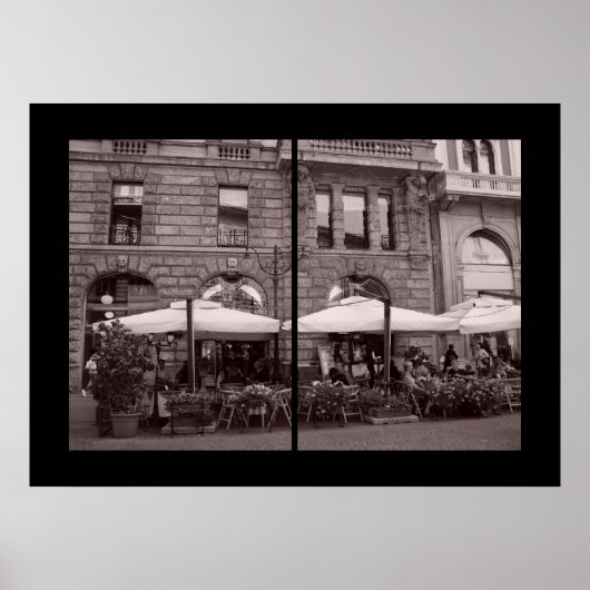 Poster Via Dante - Diptych (Devant)