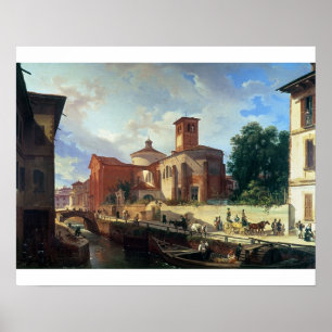 Poster Via Fatabene Fratelli, Milan 1830