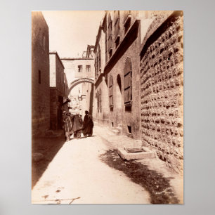 Poster Via la rue Dolorosa à Jérusalem