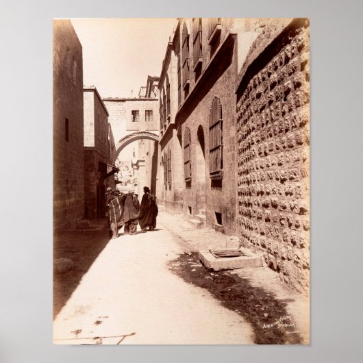 Poster Via la rue Dolorosa à Jérusalem (Devant)