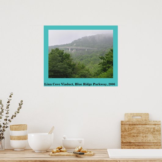 Poster Viaduc de Linn Cove Blue Ridge Parkway (Cuisine)