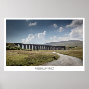Poster Viaduc de Tête de Ribblehead, Yorkshire, Angleterr