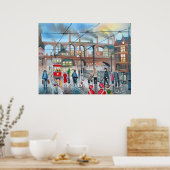 Poster Viaduc Viaduc de Stockport peinture à l'huile (Cuisine)