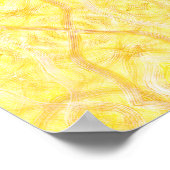 Poster Viaduct Abstract Light Yellow Watercolor Art (Coin)