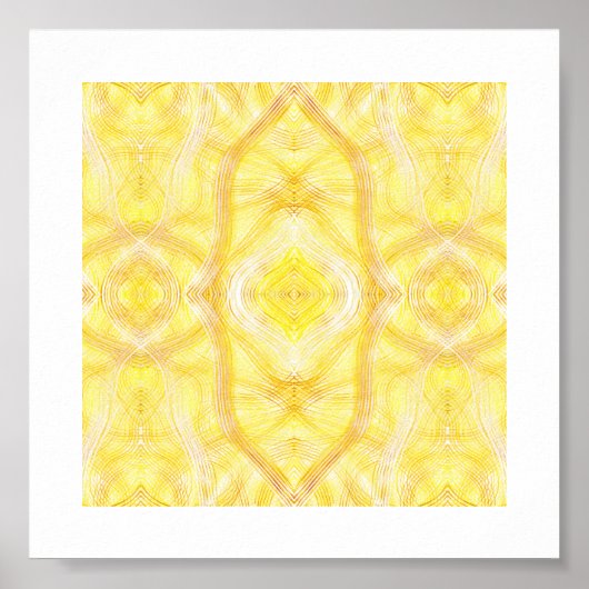 Poster Viaduct Abstract Light Yellow Watercolor Art (Devant)