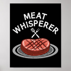 Poster Viande drôle de Rbecue Art pour hommes femmes Rbeq