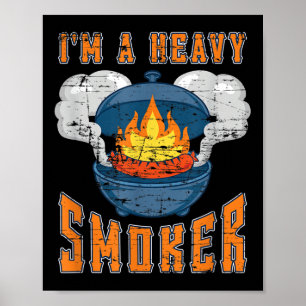 Poster Viande fumée Grillant Steak Funny Barre-Cadeau Che