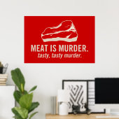 Poster Viande : Meurtre, Tasty Tasty Murder (Bureau à domicile)