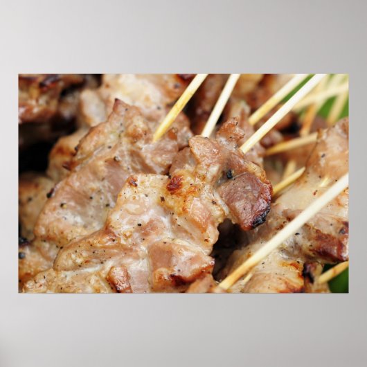 Poster Viande préparée dans la tradition thaïlandaise (Devant)