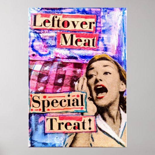 Poster Viande restante, traitement spécial (Devant)
