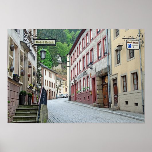 Poster Vianden, Scène de rue Luxembourg (Devant)