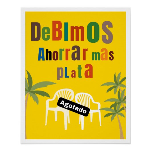 Poster vibe Bad Bunny dinero nostalgia meme (Devant)